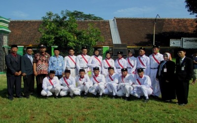 Petugas Upacara HARDIKNAS Kecamatan Kalinyamatan Tahun 2019 dari MA Darul Ulum Purwogondo